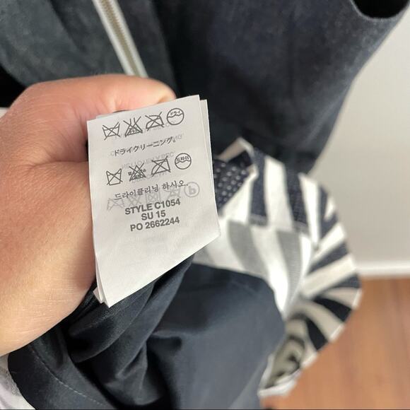 J. Crew Striped Chambray Sleeveless Dress Tapestry C1054 Drop Waist Textured 6 - Picture 7 of 11